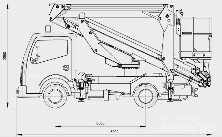 Palfinger P 240 AXE Camion nacelle