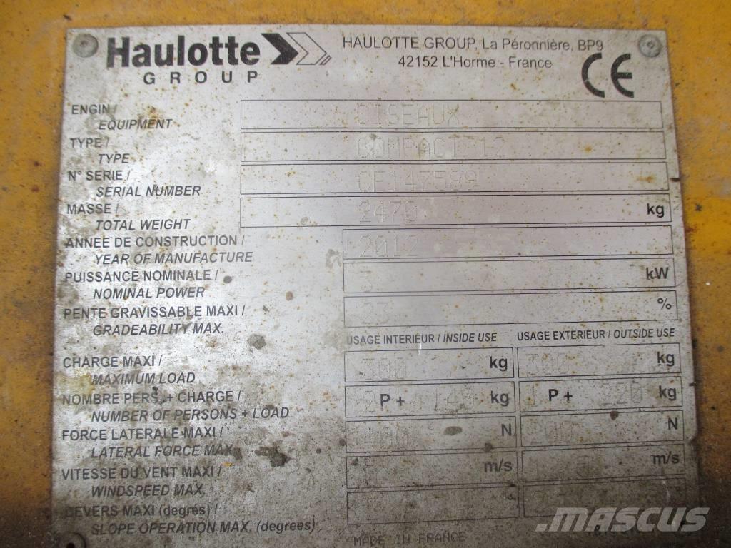 Haulotte Compact 12 Nacelle ciseaux