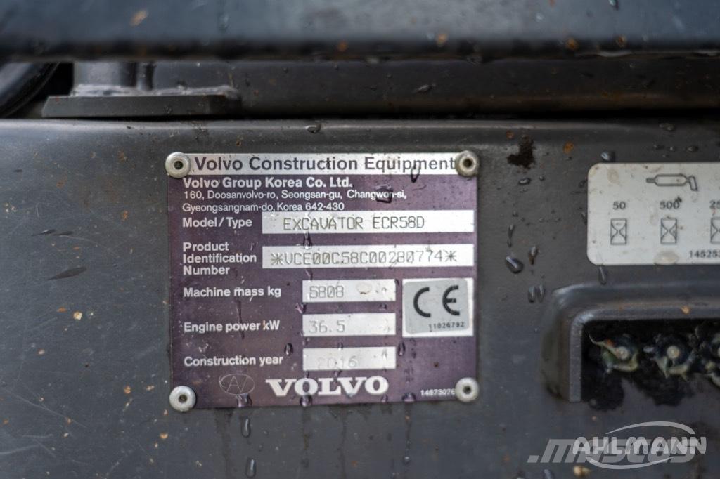 Volvo ERC58D Mini pelle < 7t