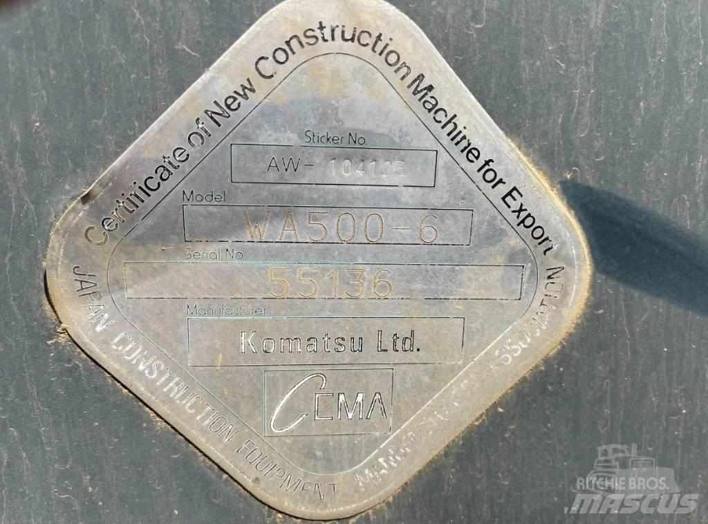Komatsu WA 500-6 Chargeuse sur pneus