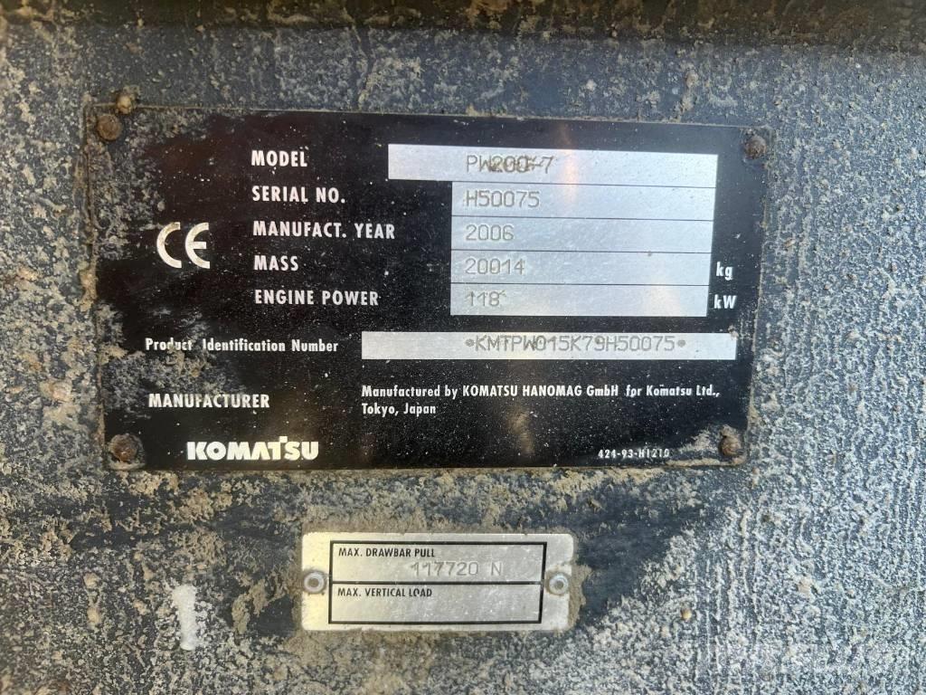 Komatsu PW 200-7 Pelle sur pneus
