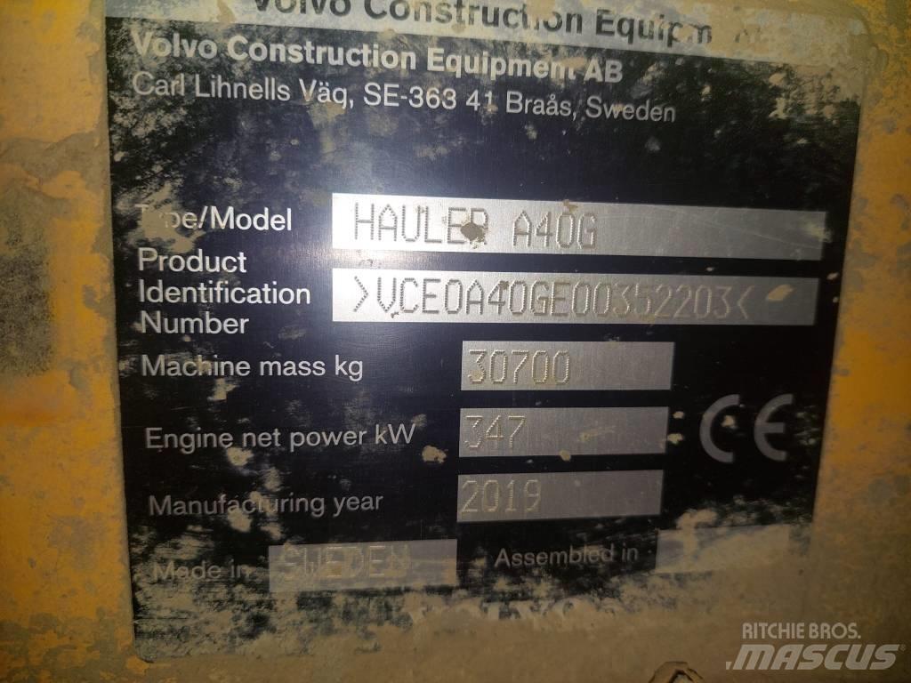 Volvo A 40 G Tombereau articulé