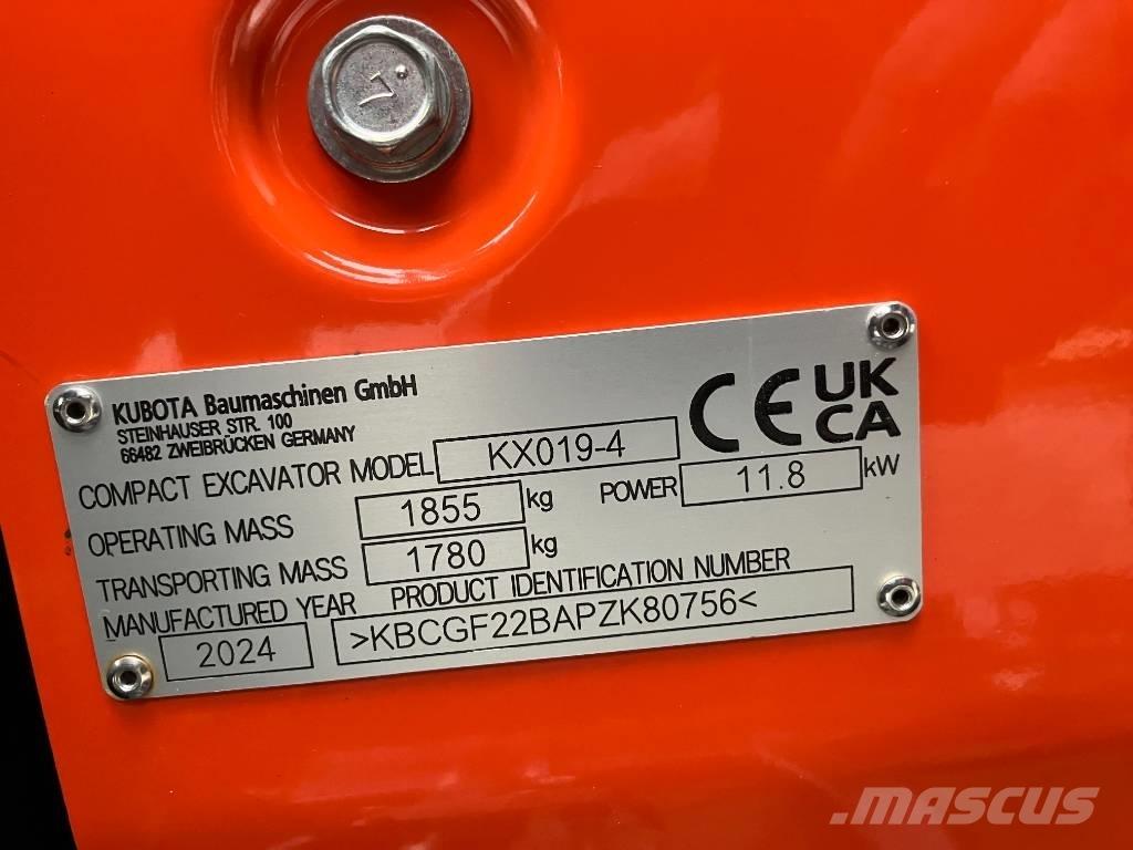 Kubota KX 019-4 Mini excavators < 7t (Mini diggers)