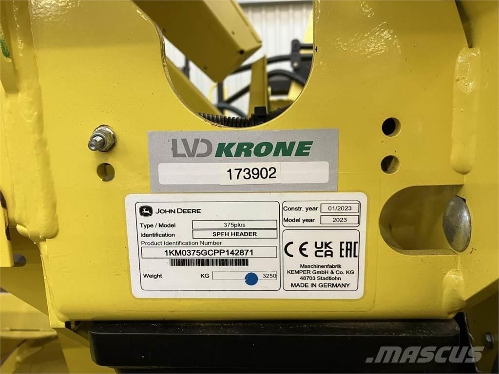 Kemper 375Plus Accessoires moissonneuse batteuse