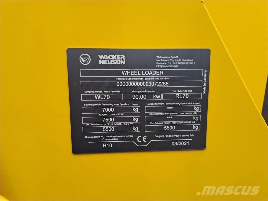 Wacker Neuson WL70 Chargeuse sur pneus