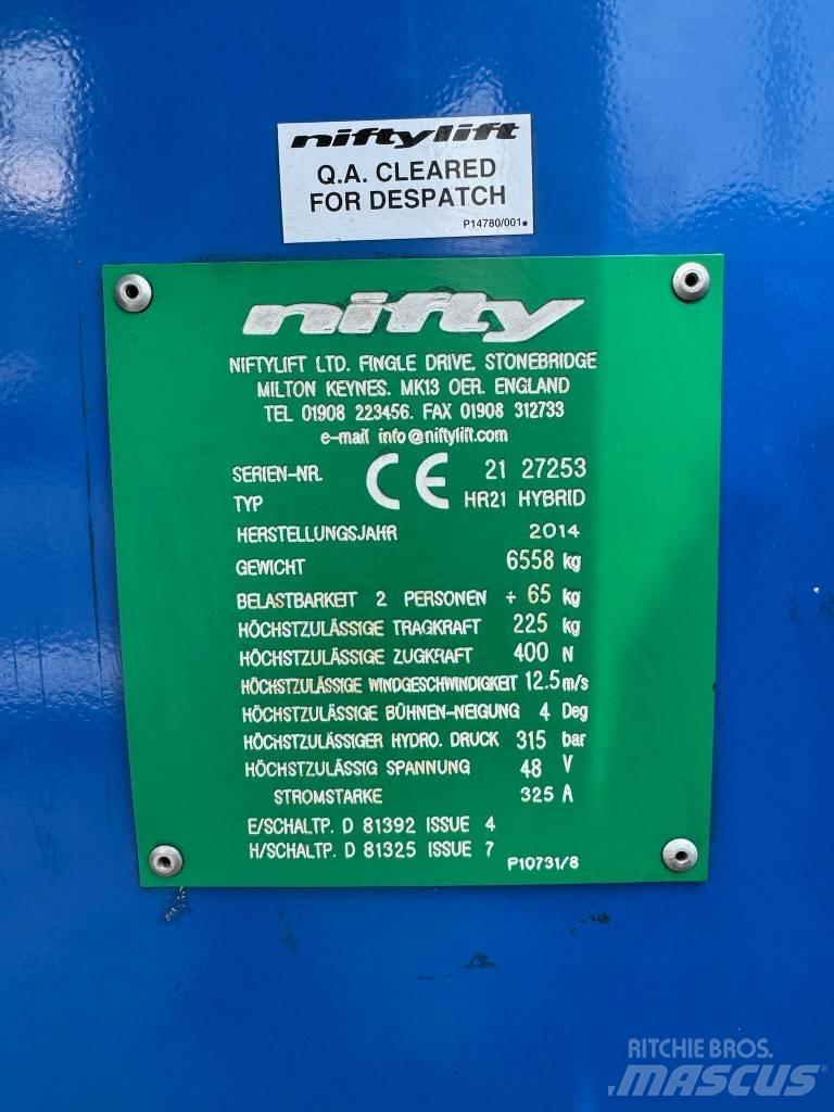 Niftylift HR 21 D E Nacelles articulées