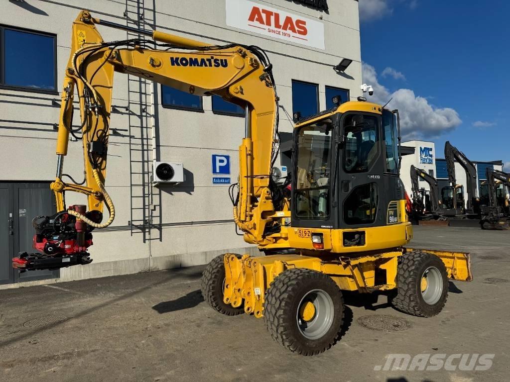Komatsu PW 98 MR-6 Pelle sur pneus