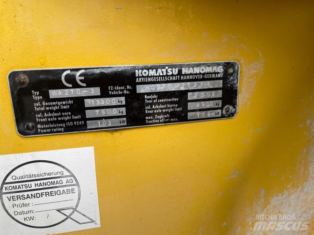 Komatsu WA 270-3 Chargeuse sur pneus