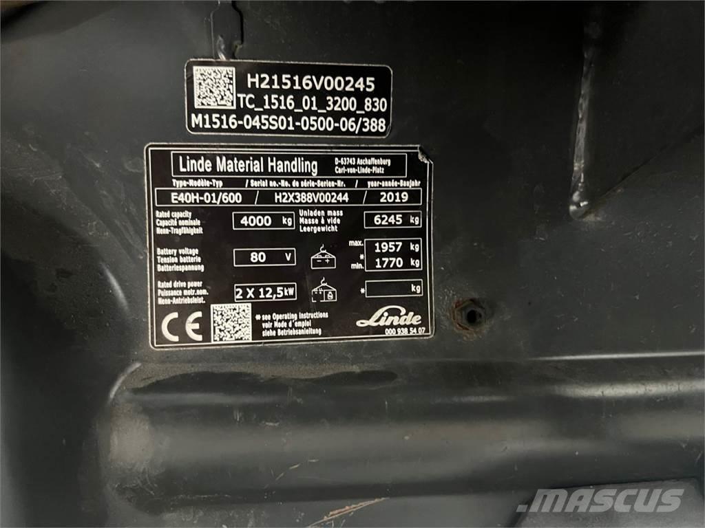 Linde E40H-01/600 Chariots élévateurs électriques