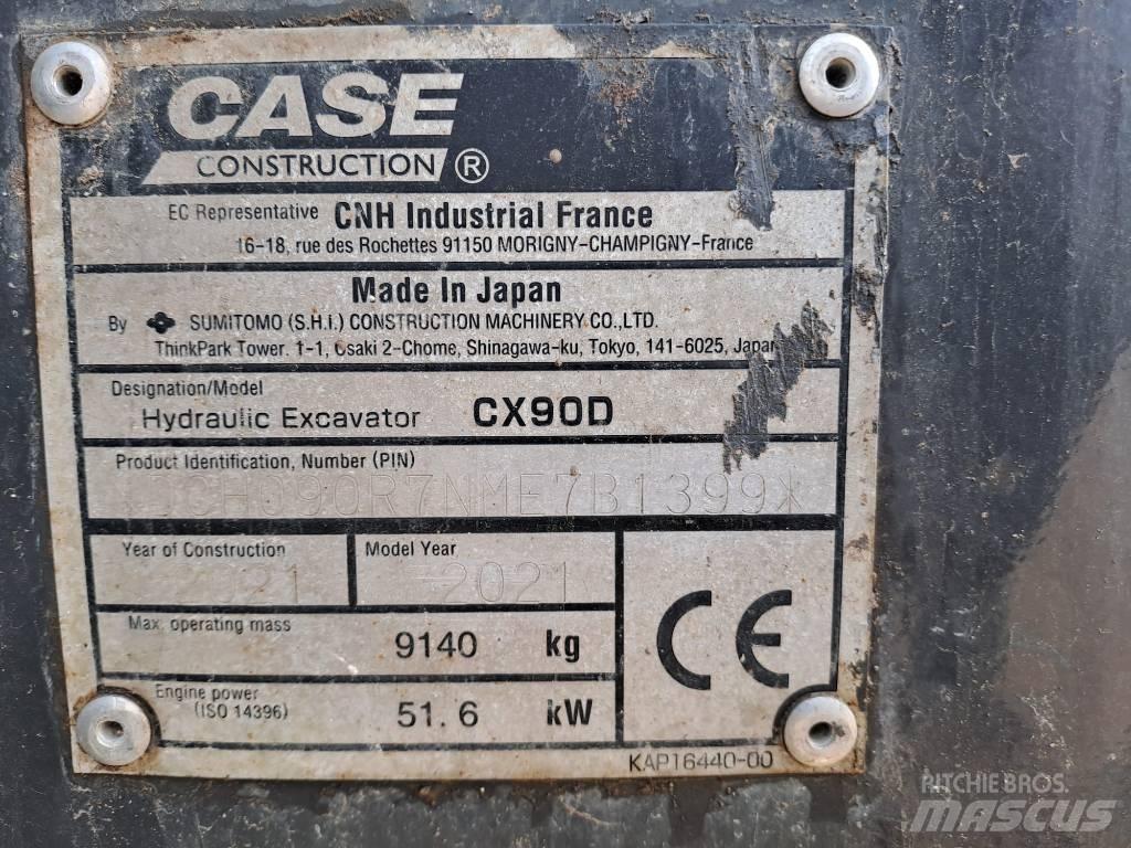 CASE CX 90 D Mini pelle 7t-12t