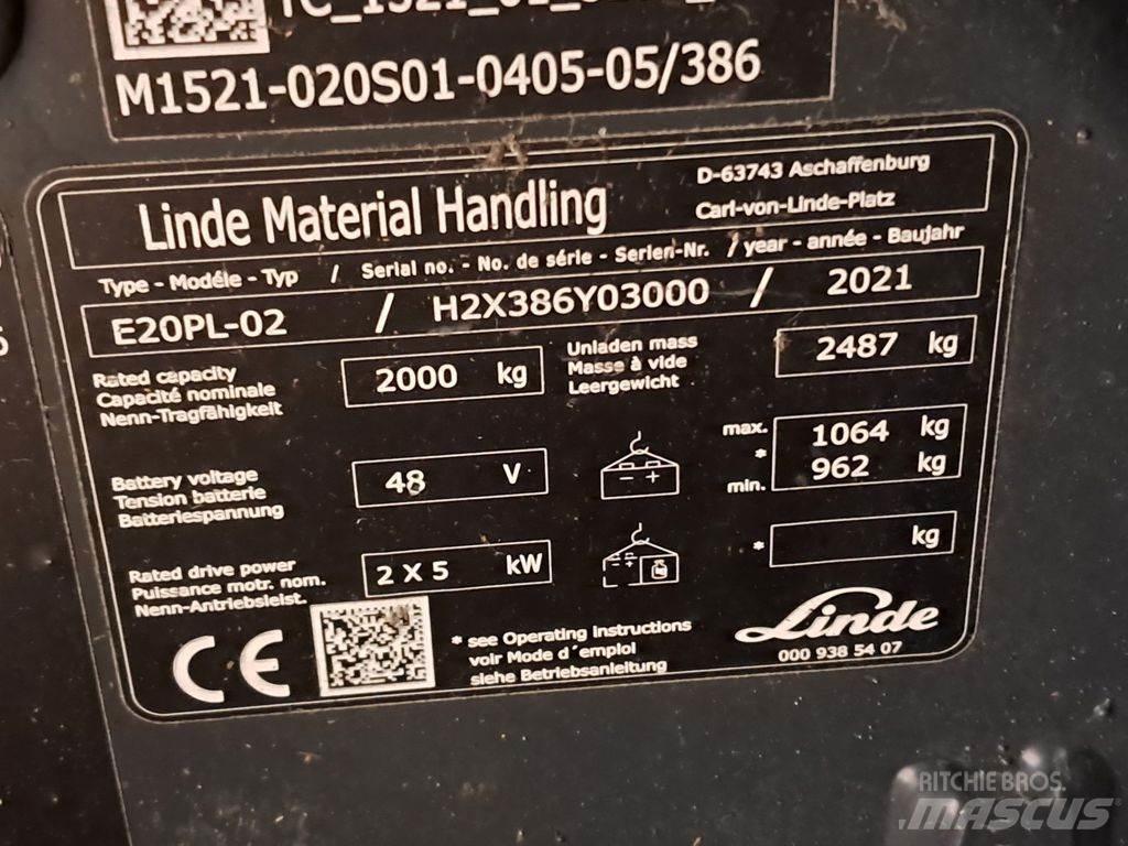Linde E20PL-02 Chariots élévateurs électriques