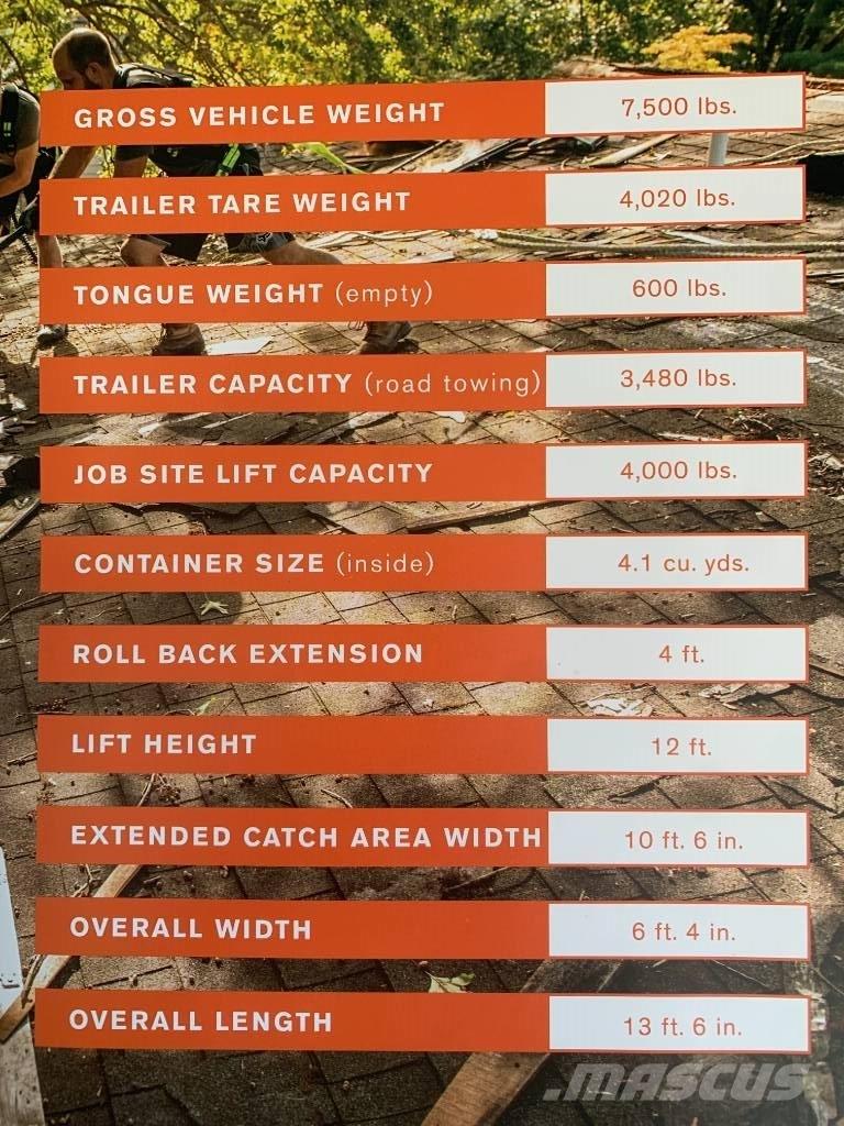  Equipter RB4000 Remorque benne