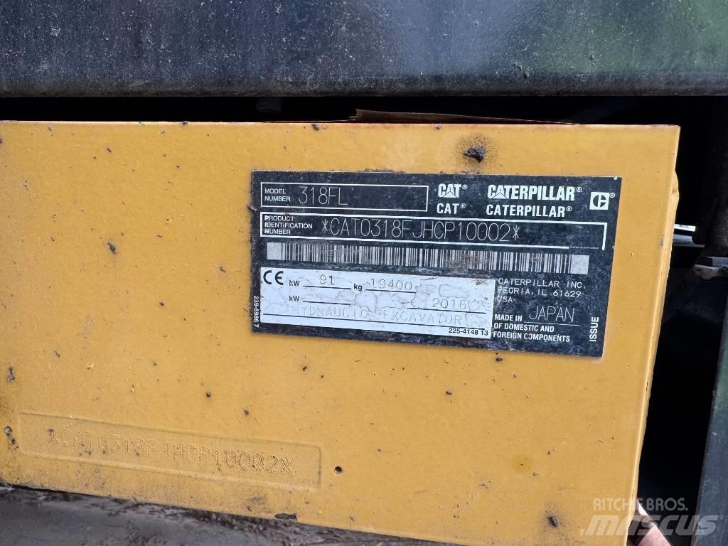 CAT 318 FL Pelle sur chenilles