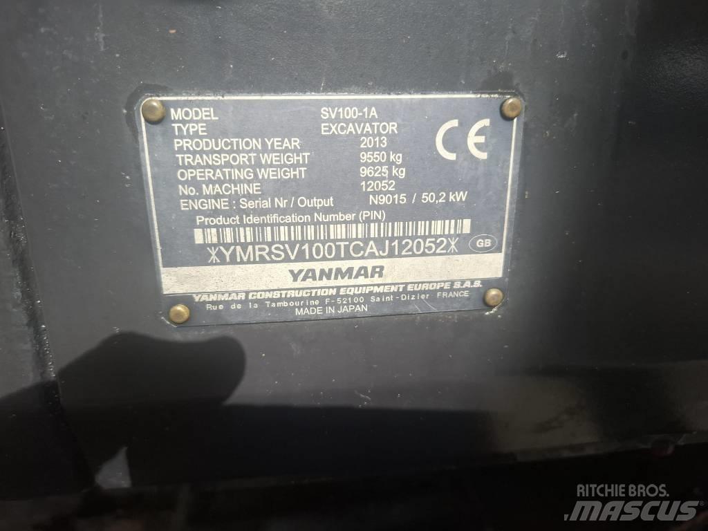 Yanmar SV 100-1A Mini pelle 7t-12t