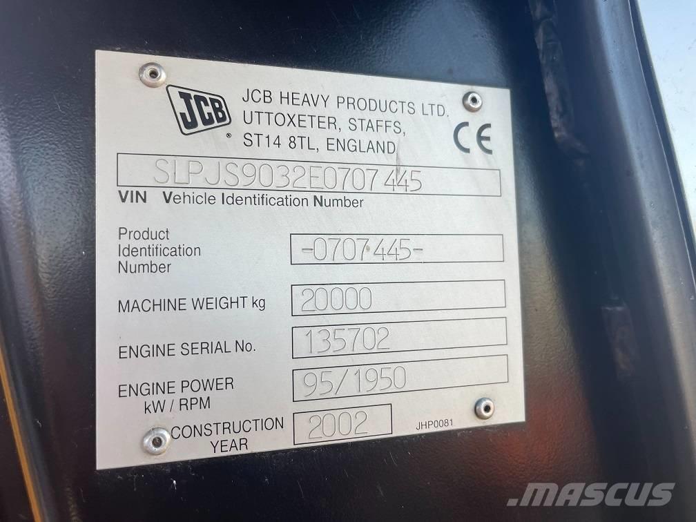 JCB JS 200 Pelle sur chenilles