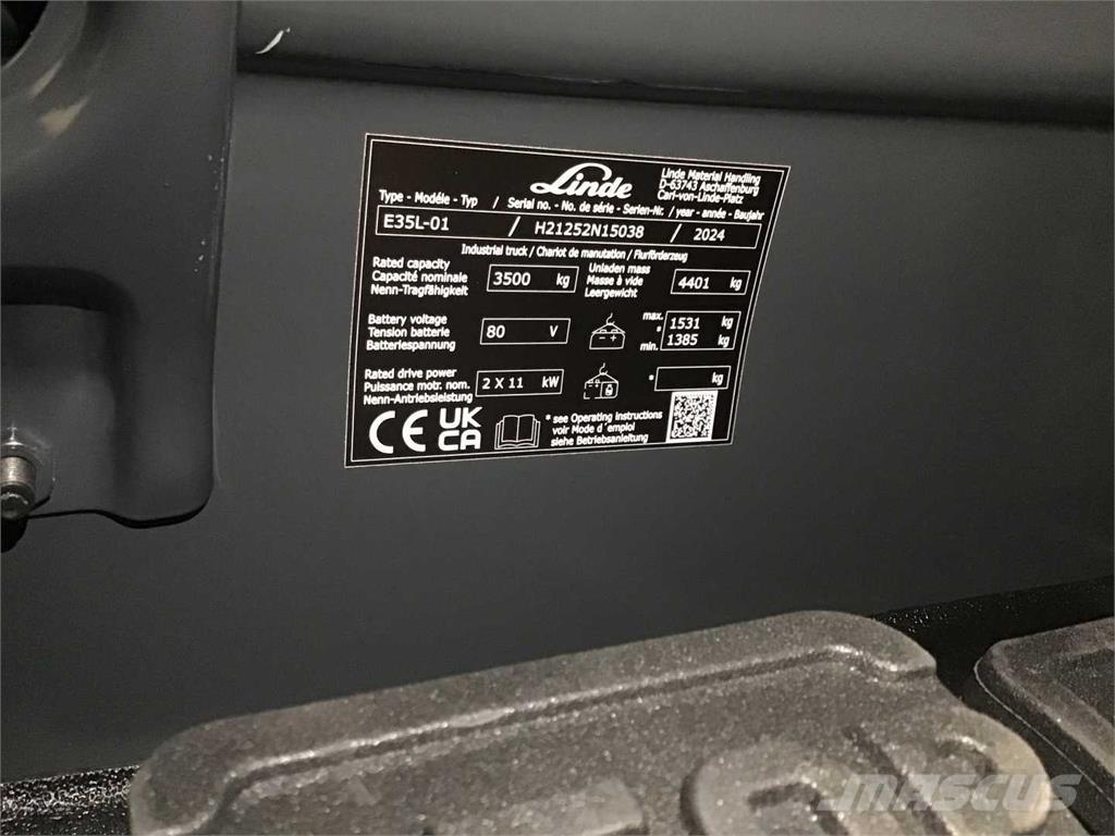 Linde E35L Chariots élévateurs électriques