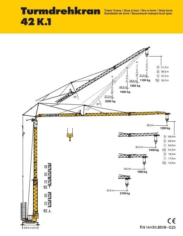 Liebherr 42 K.1 Grue à tour