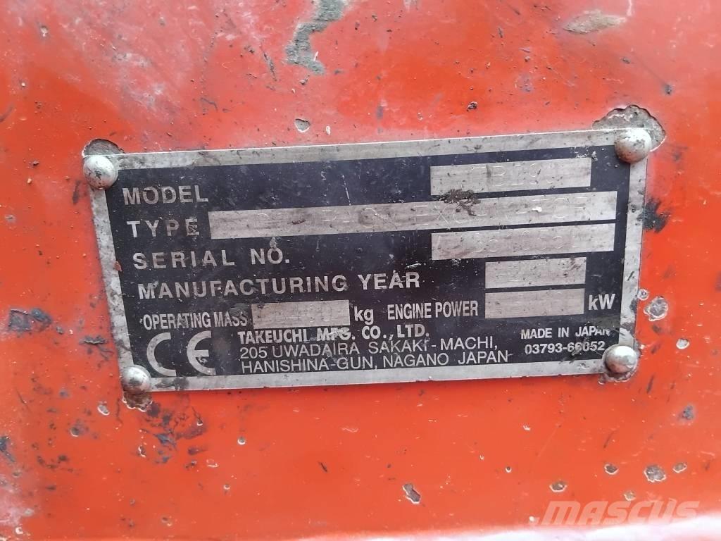 Takeuchi TB290 Mini pelle < 7t