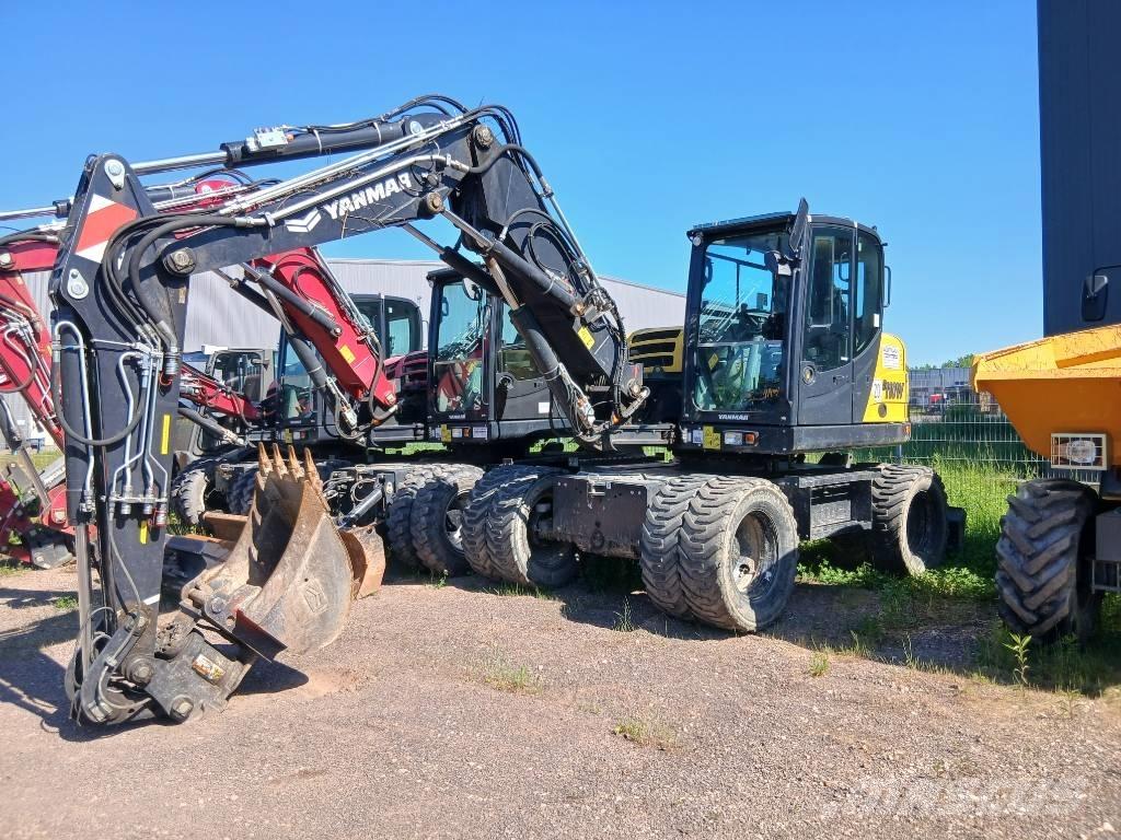 Yanmar B 110 W Pelle sur pneus