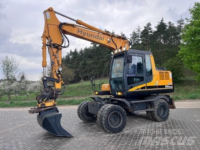 Hyundai Robex 140 W Pelle sur pneus
