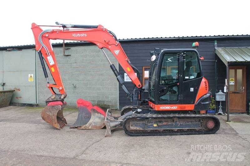 Kubota KX 080-4 Mini pelle 7t-12t