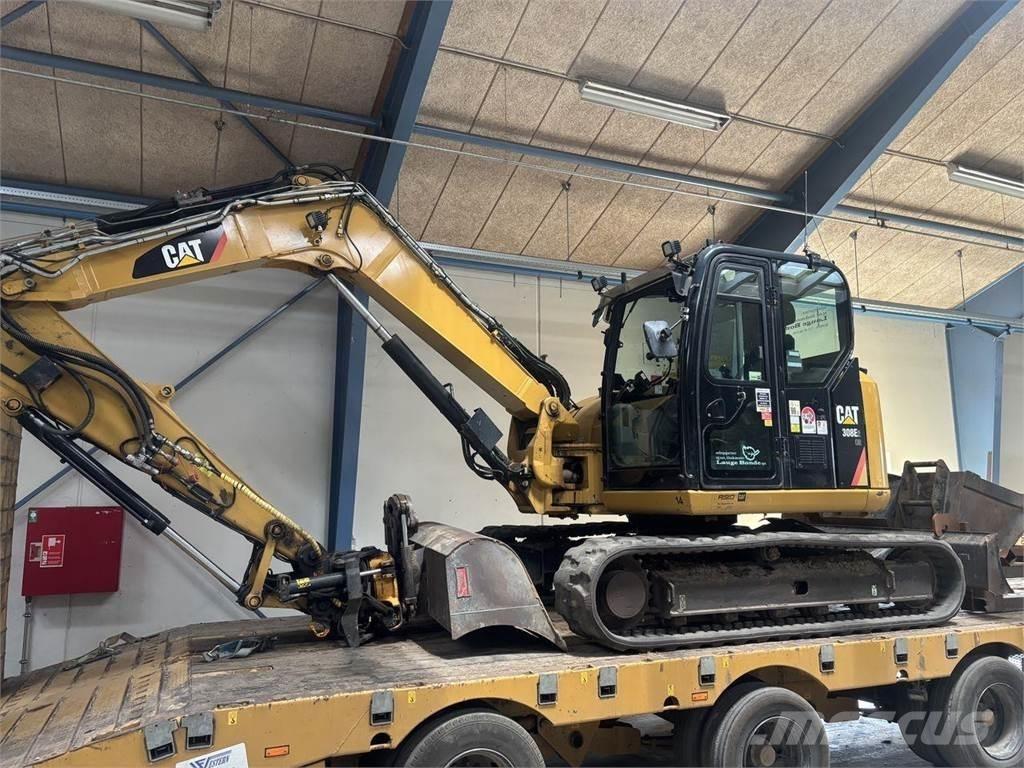 CAT 308E2CR Pelle sur pneus