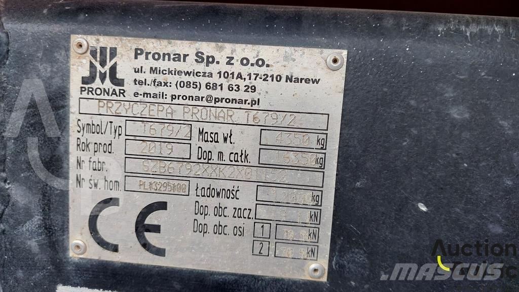 Pronar T 679/2 Remorque benne