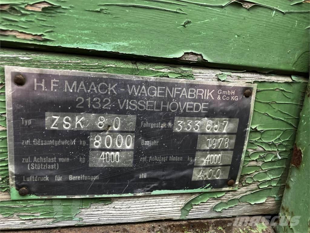  Maack ZSK 80 Remorque benne