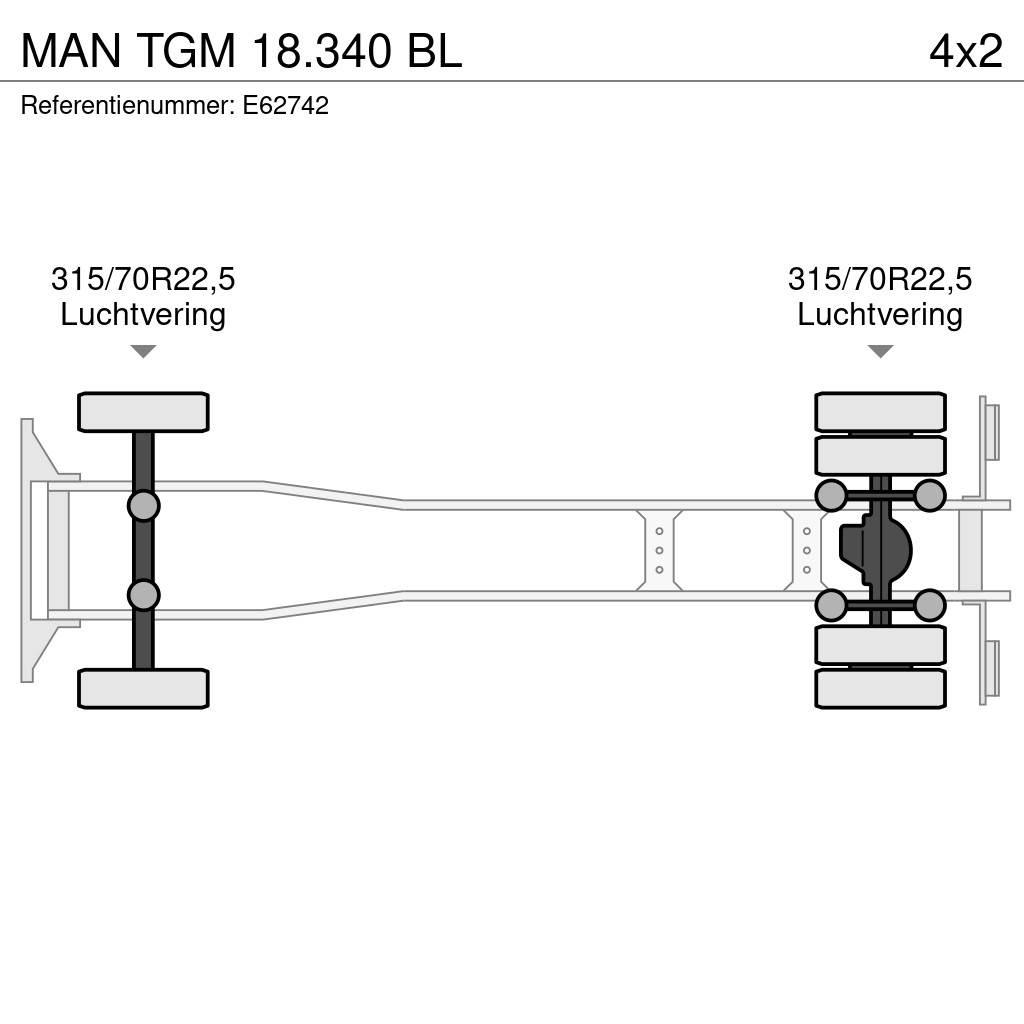 MAN TGM 18.340 BL Camion Fourgon