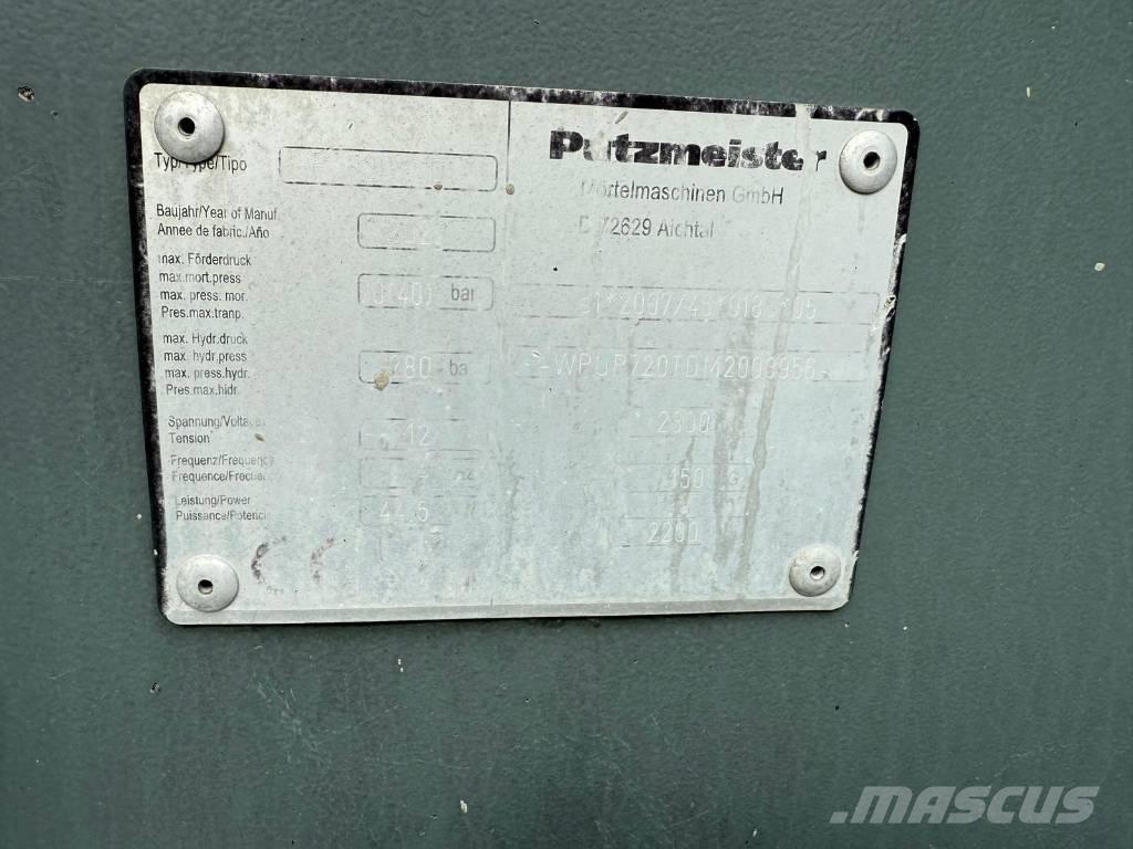 Putzmeister P 720 TD Pompe à béton
