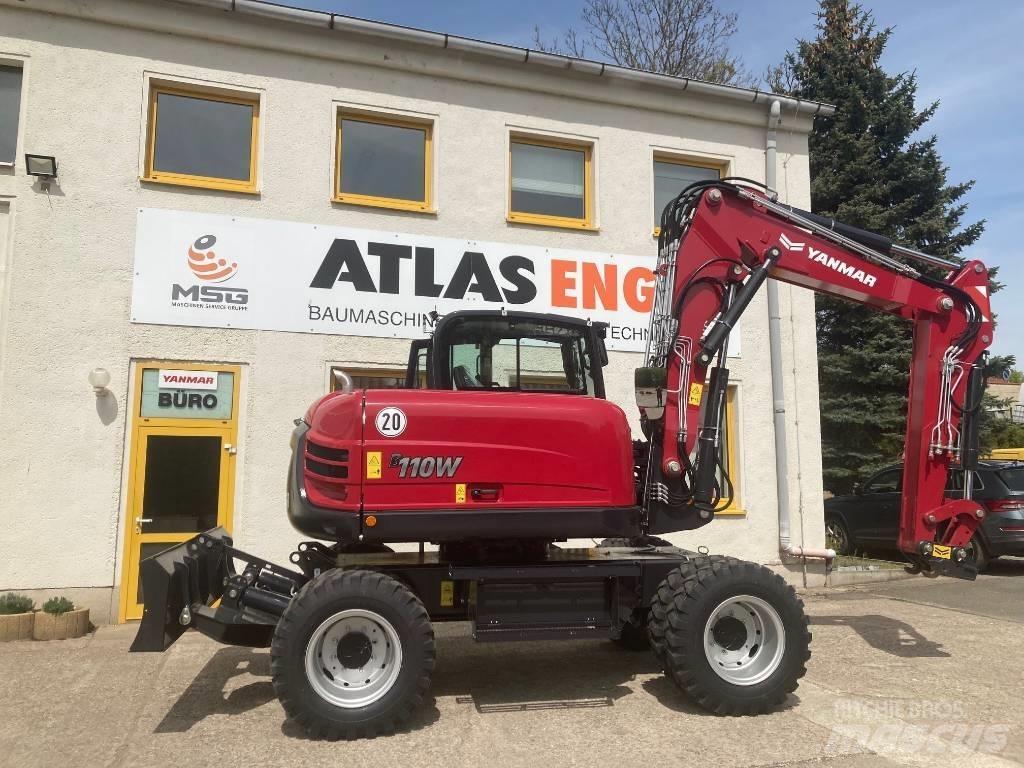 Yanmar B 110 W Pelle sur pneus
