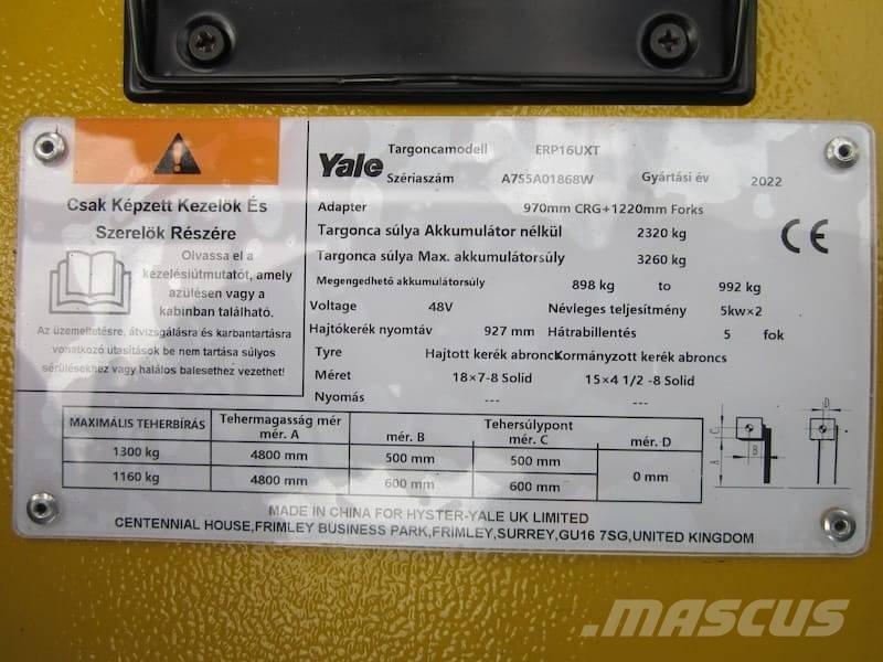 Yale ERP 16 UXT Chariots élévateurs électriques