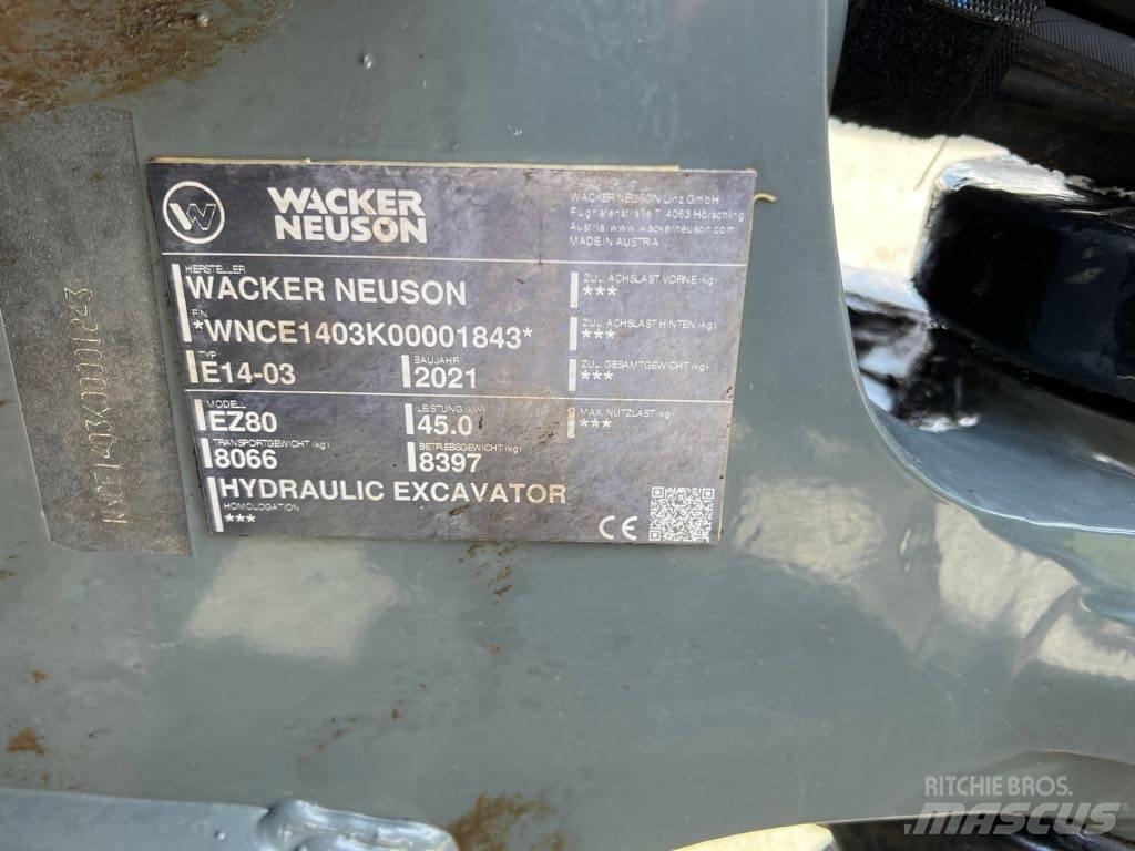 Wacker Neuson EZ80 Pelle sur chenilles
