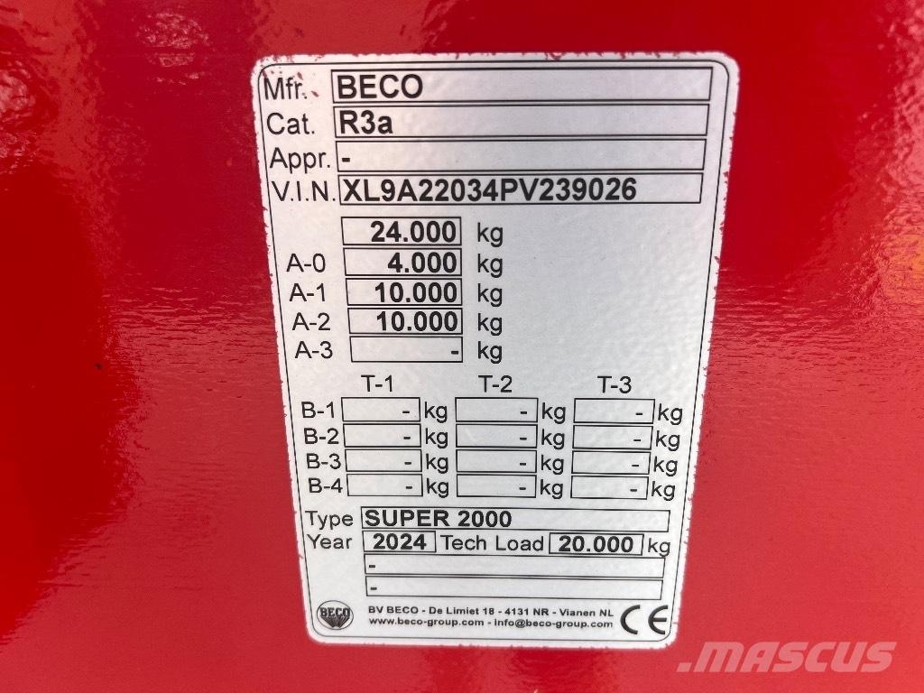 Beco Super 2000 Benne céréalière
