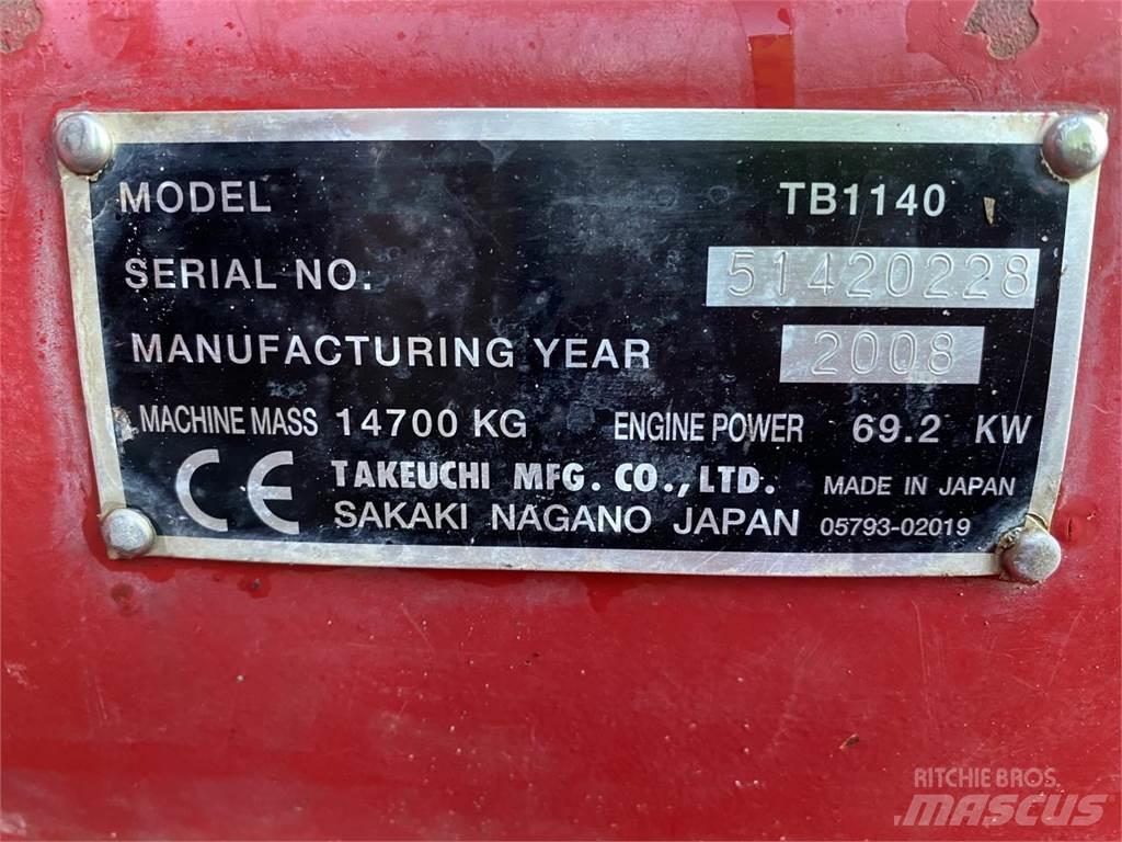 Takeuchi TB1140 Pelle sur chenilles