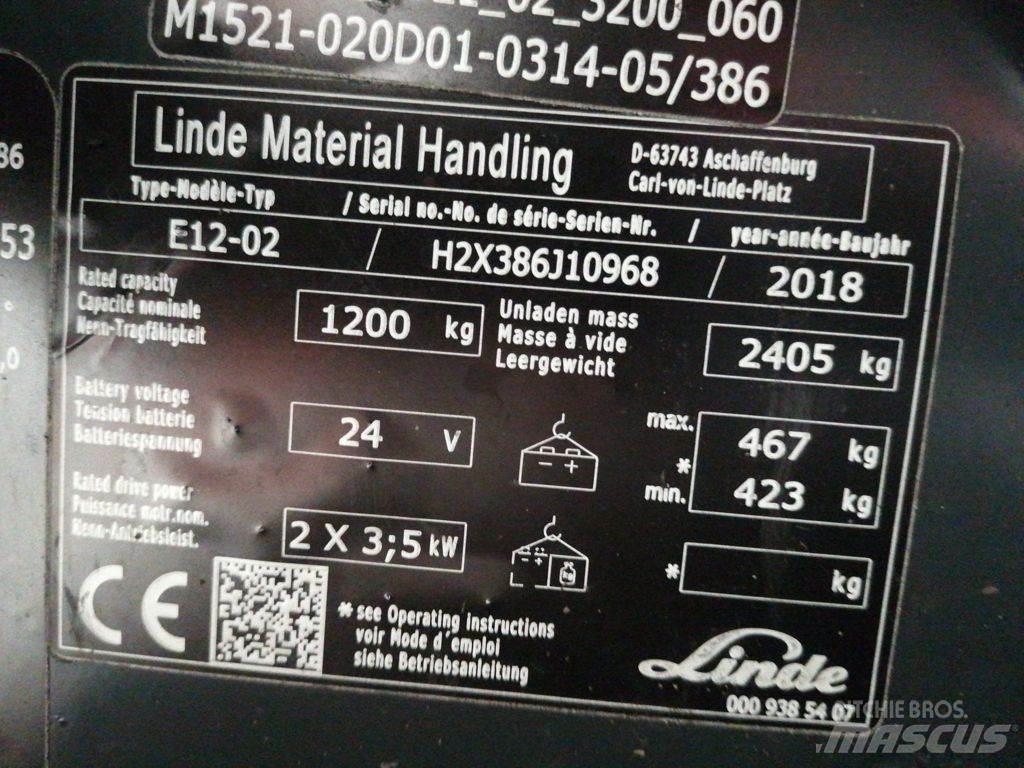 Linde E12-02 Chariots élévateurs électriques