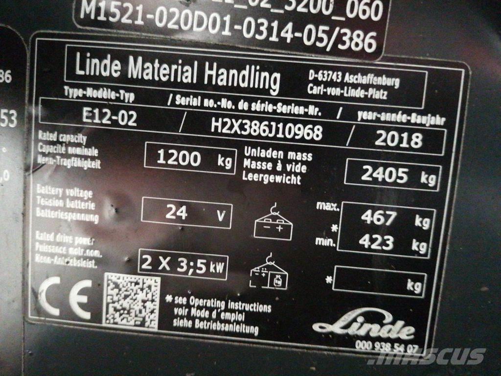 Linde E12-02 Chariots élévateurs électriques
