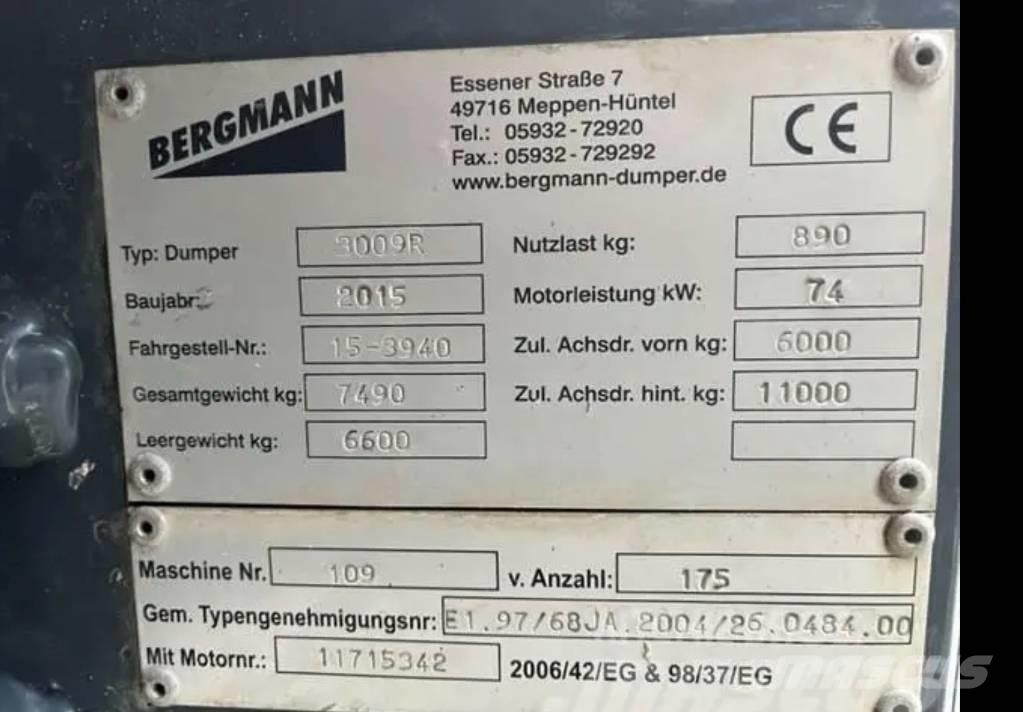 Bergmann Dumper Tombereau articulé