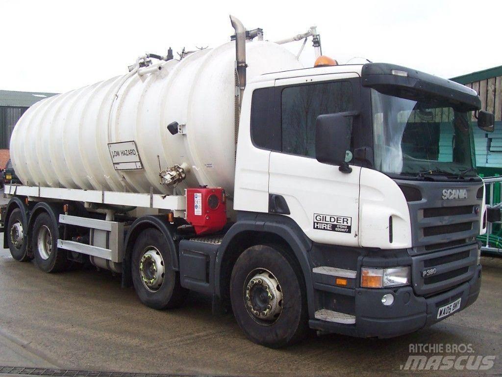 Scania P 380 Camion aspirateur, Hydrocureur