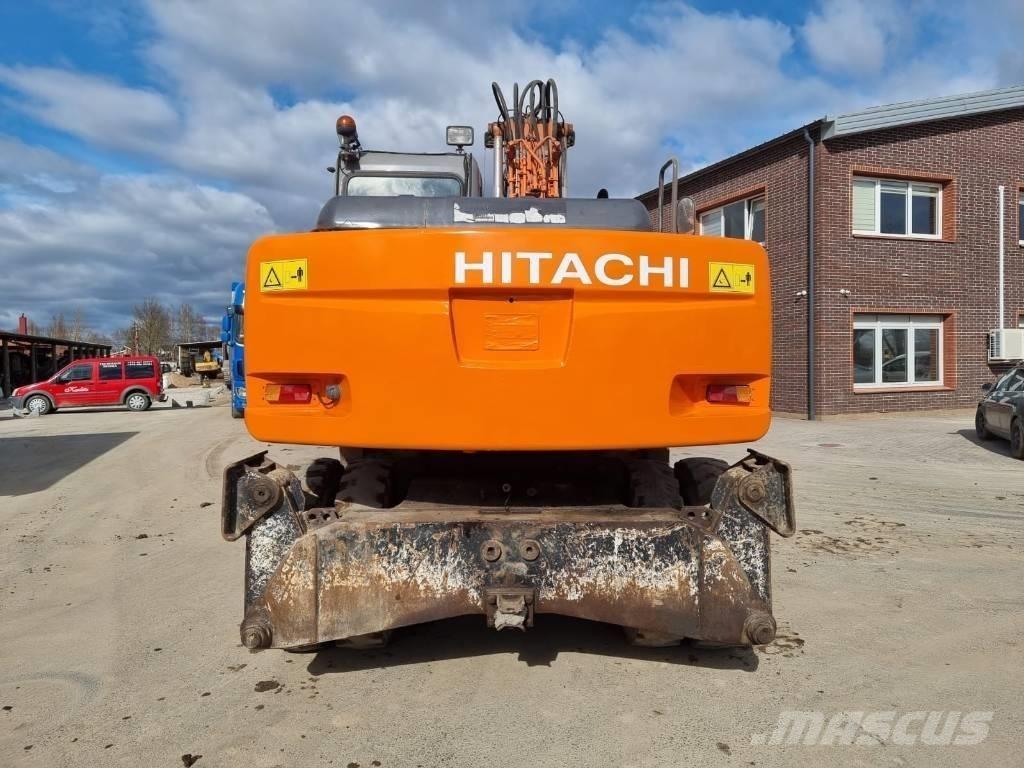 Hitachi ZX 160 W Pelle sur pneus