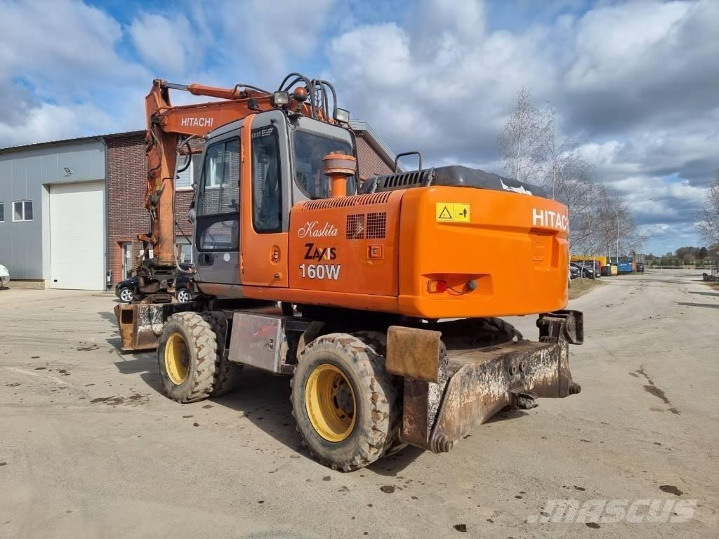 Hitachi ZX 160 W Pelle sur pneus