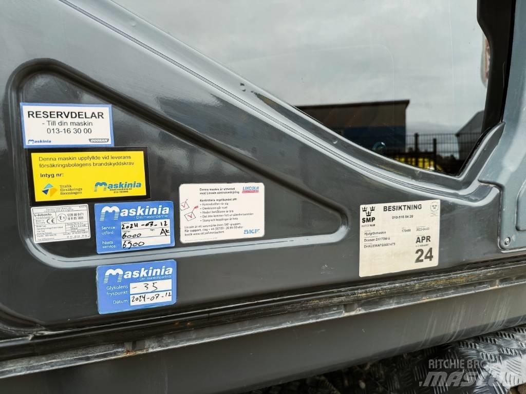 Doosan DX170W-5 Pelle sur pneus