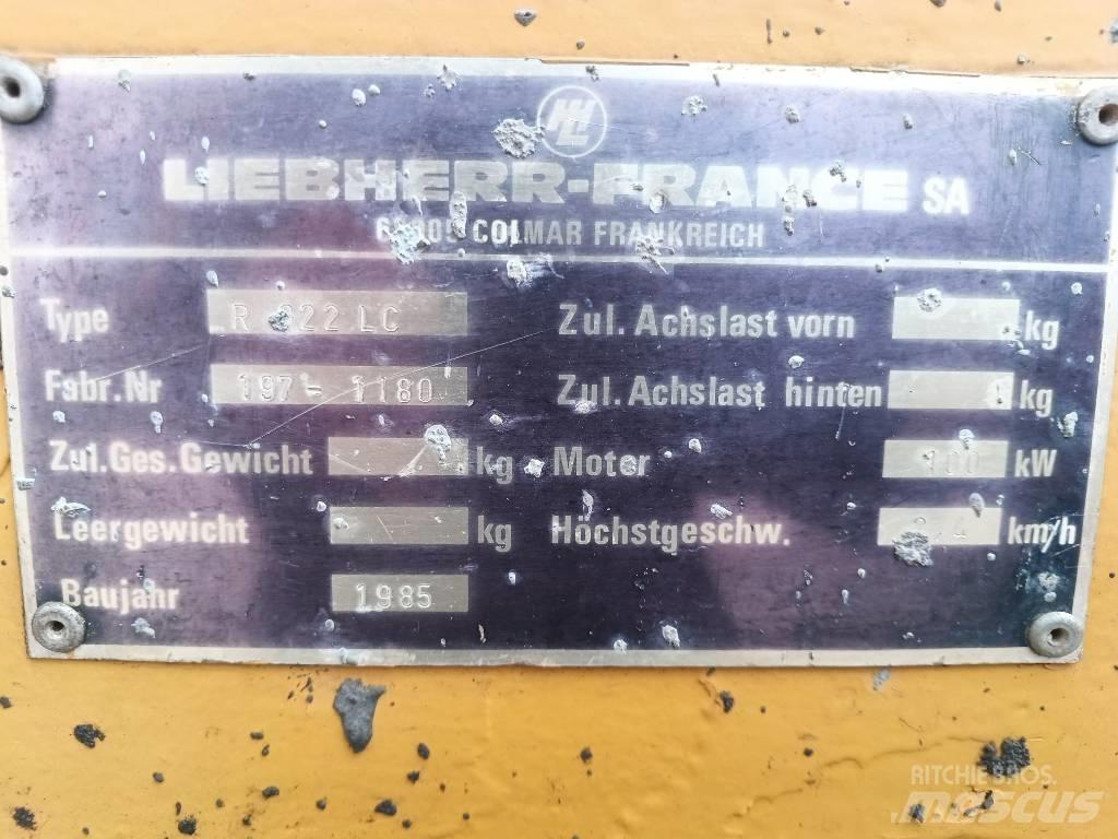 Liebherr R 922 L Pelle sur chenilles