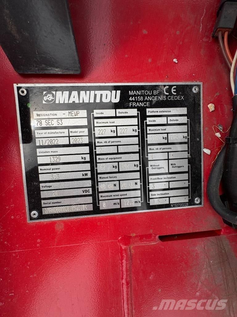 Manitou 78 SEC Nacelle ciseaux