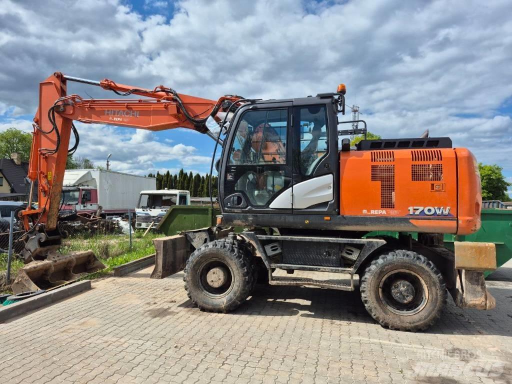 Hitachi ZX 170 W-6 Pelle sur pneus
