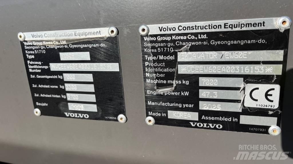 Volvo EW60E Pelle sur pneus