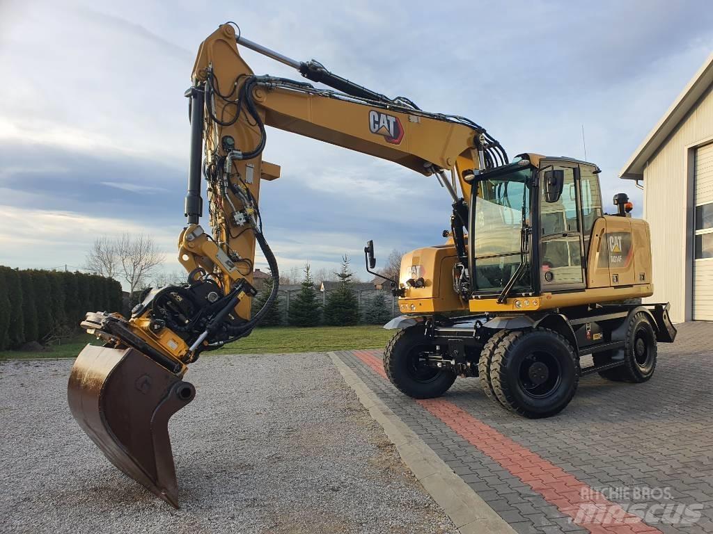 CAT M 314 F Pelle sur pneus