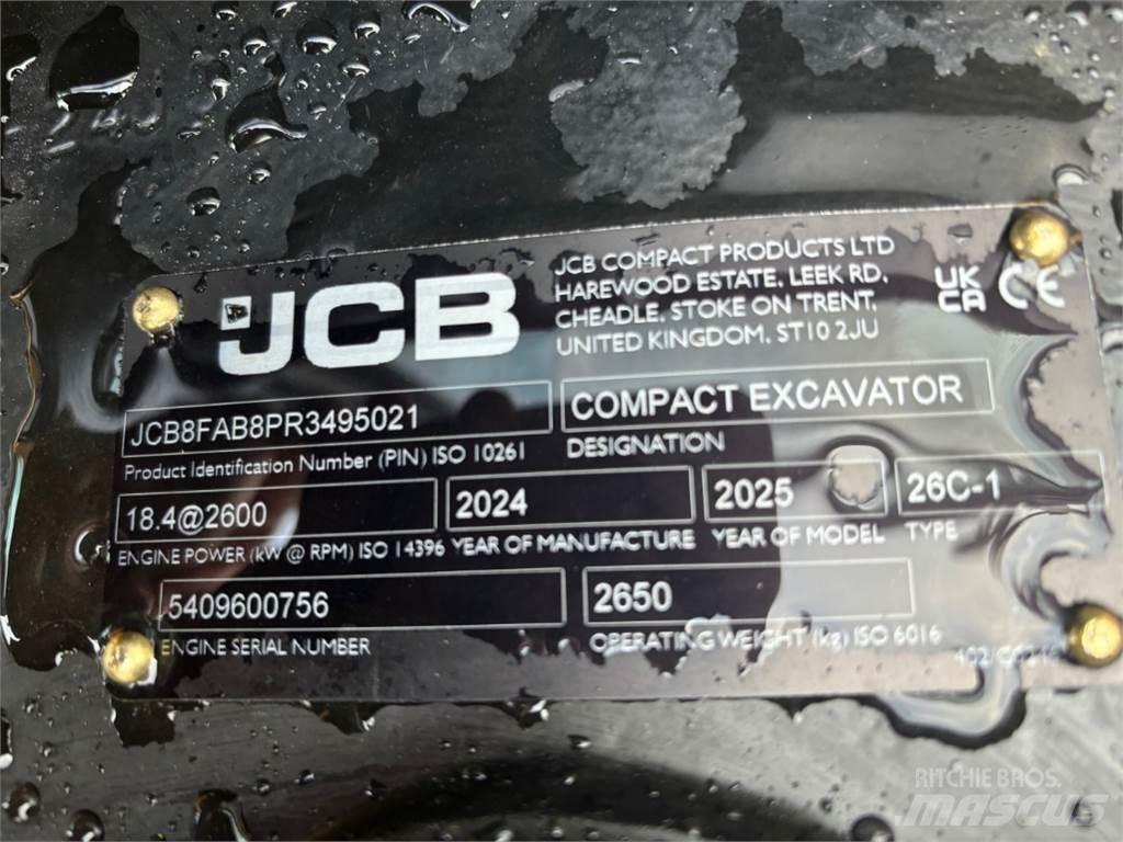 JCB 26C-1 Mini pelle < 7t