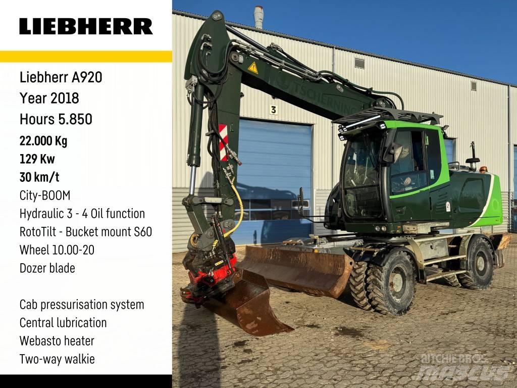 Liebherr A 920 Pelle sur pneus