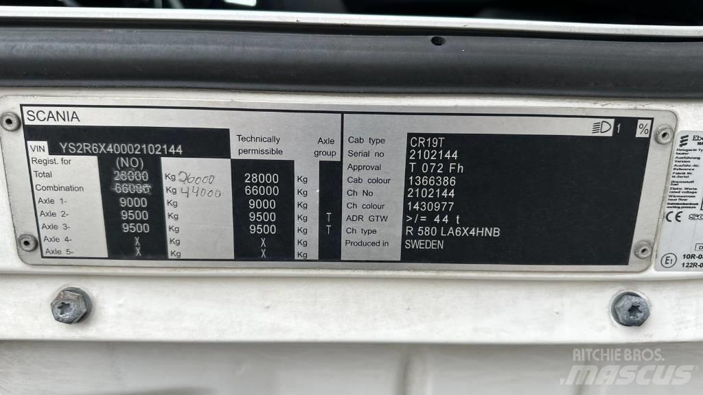 Scania R 580 Tracteur routier